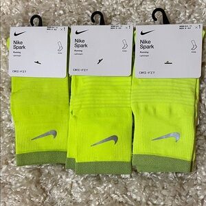 Nike Spark Men's Running Socks - Bright Yellow